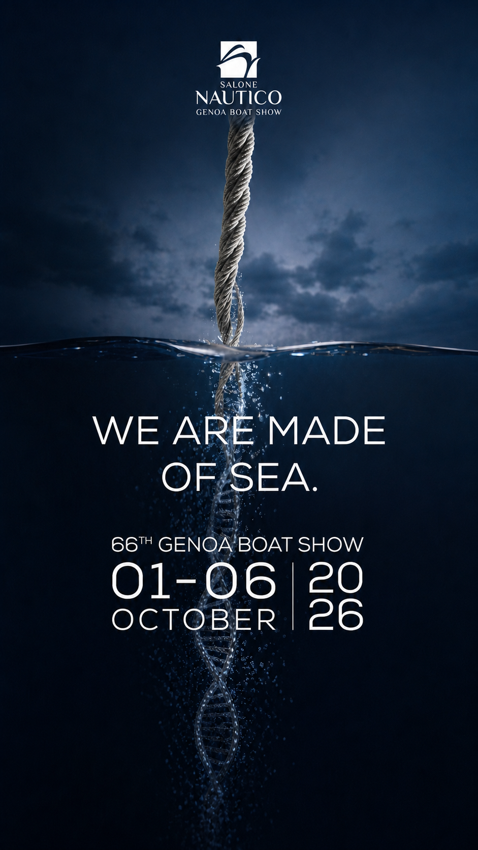 Poster for the 66th Genoa International Boat Show, October 1–6, 2026